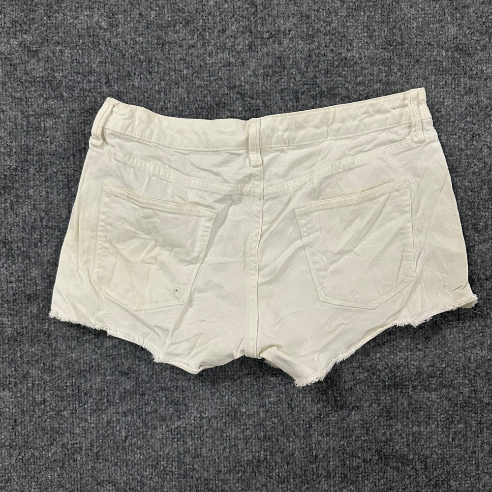 Gap Shorts Womens Size 27 White Denim Summer Cut-Offs Raw Hem Casual Mini 6217 - Picture 7 of 8